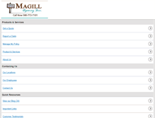 Tablet Screenshot of magillagency.com